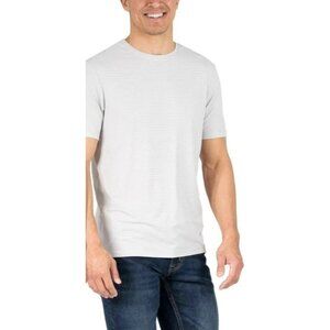 Soybu Men's XL  Gray Stripe Performance T-Shirt Nylon Spandex Lightweight K1250